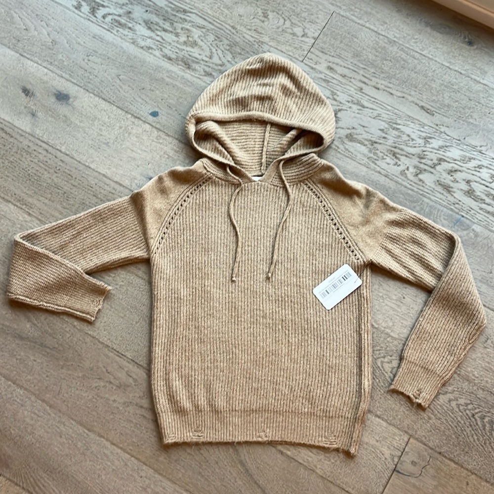 NWT Heartloom 'Narella' Hooded Sweater in Camel (XS) - Retail $135